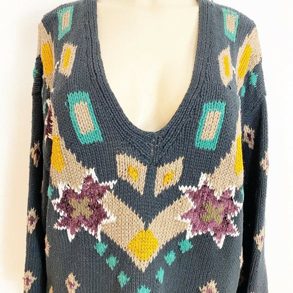 Vintage Sweater Compagnie Intl Express sz large - Picture 8 of 8